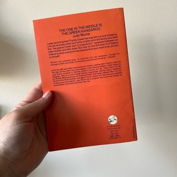 5 for $20 -Vintage Judy Blume book - the one in the middle is the green kangaroo - Picture 2 of 2